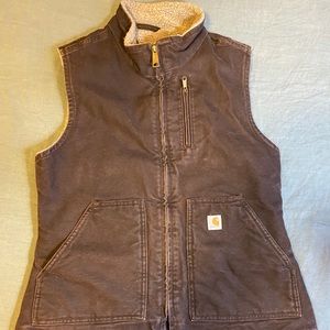 Women’s Carhartt Brown Canvas Vest